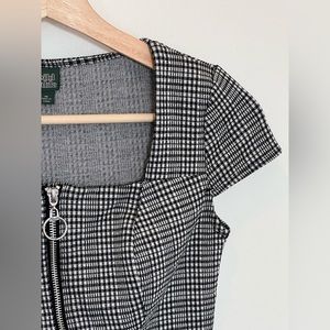 Houndstooth crop top